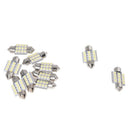 10 Order Bulbs torpedo Lights 12 LED SMD White 31MM