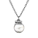 Fashion Women Flower Glass Ball Pendant Clavicle Chain Necklace Jewelry