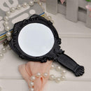 Beauty Cosmetic Vanity Makeup Hand Held Mirror Travel Purse Pocket Black MIB
