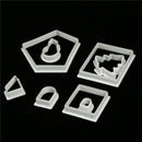 8pcs Christmas House Plastic Fondant Cookie Cutter Mold DIY Cake Decorating JR