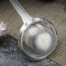 1X(Stainless Steel Wall-Mounted Hot Pot Colander Spoon Thicken Colander Fil