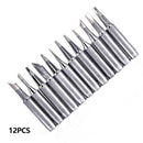 12pcs Soldering Iron Tips 900M-T for Hakko 936/937/928 Soldering Station To M6V4