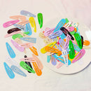 80pcs Snap Hair Clips Barrettes Metal Hairpin Accessories For Girls Candy Color