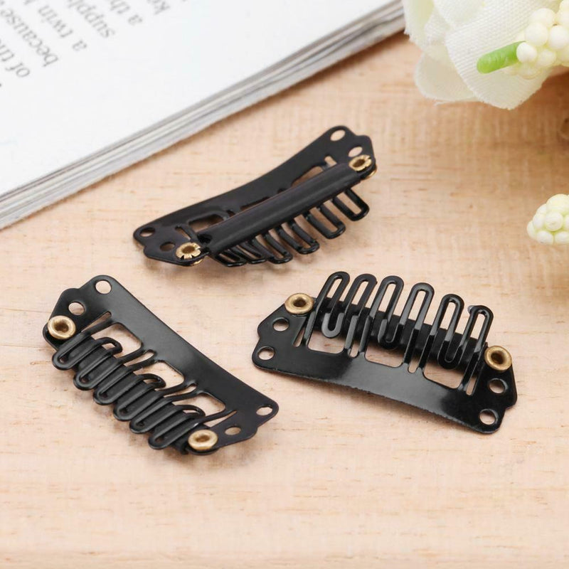 40pcs/lot 2.8cm U Shape Snap Clip for Hair Extension Wig Weft Accessories