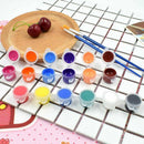 12 Colors/Set Artist Paint Watercolor Draw Painting Pen Tube Brush Kit Box X8V3