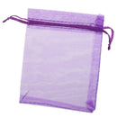 48 Organza Drawstring Pouches Gift Bags 4 inchx5 inch - Dark Purple C3C6