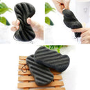 Konjac Sponge Set with Activated Bamboo Charcoal - Body & Facial Sponge Dee