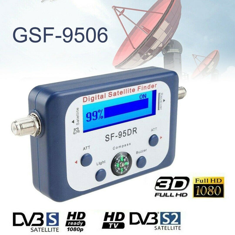 Digital Satellite Signal Meter Finder Dishnetwork Directv Dish with Compass bs