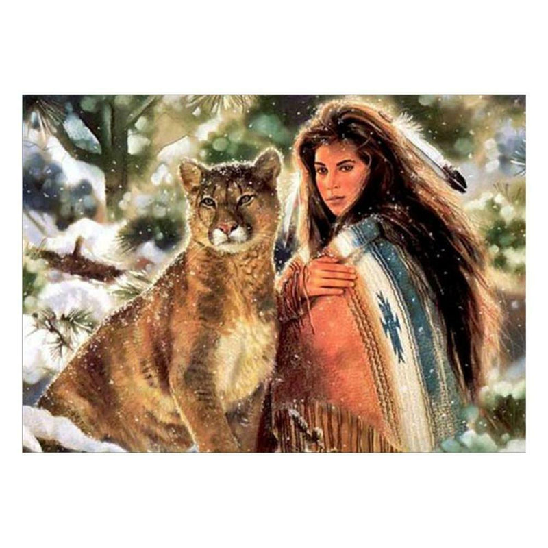 Beauty Big Cat 5D Diamond Painting Embroidery DIY Cross Stitch Home Decor