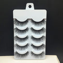 Handmade  5 Pairs Makeup Cross Thick False Eyelashes Eye Lashes Soft Nautral