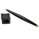 Black Poly Urethane Leather Pool Snooker Billiard Pocket Chalk Holder Cue