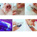 2Pcs Nail Art Manicure Stamping Stencil Nail Viny Stickers 12Tips / Sheet Y L1V7