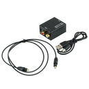Digital Optical Coaxial Toslink to Analog RCA L/R Audio Converter Adapter Cables