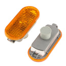1Pair Panel for Car Side Mirror Turn Signal Lights For VW Golf 4 MK4 Yellow