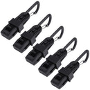 5pcs/set Tent Awning Wind Rope Clamp Outdoor Camping Plastic Clip Accessory