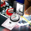 Mapping Ruler and Mirror Set Outdoor Survival Camping Favor Tool Hiking Com M8F2