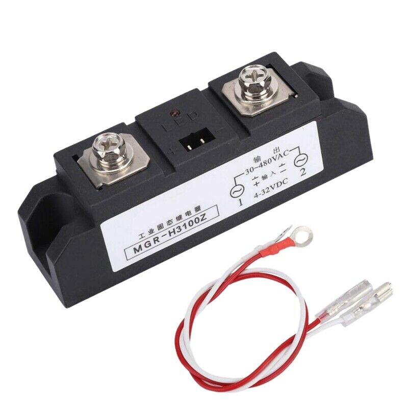 100A Industrial SSR MGR-H3100Z Single Phase Solid State Relay Input 4-32VDC Z1D9