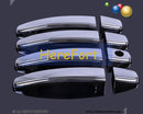 Chrome Car vehicle Door Handle Covers Trim Cap fit for Peugeot 307 Citroen C2 Hf