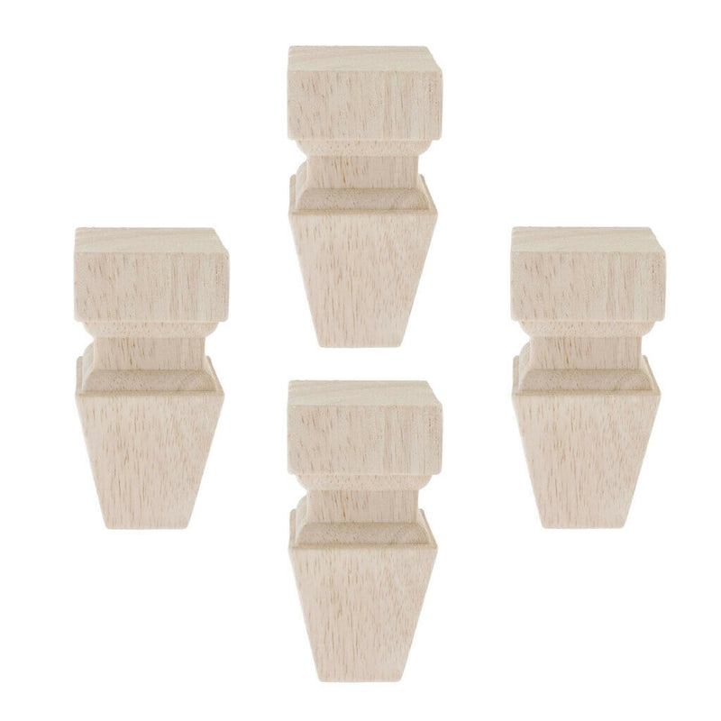 4pcs Solid Wood  Sofa Leg Unfinished Furniture Feet or Couch Chair Cabinet K