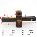 Ebony Woodworking Marking Gauge Multi-Function Screw Type Woodworking Tools