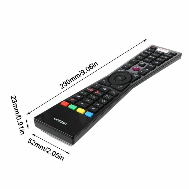 Remote Control RM-C3231 for Currys JVC Smart 4K LED TVs with NETFLIX YouTube