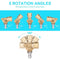 Quick Connecting Pivoting Coupler 180 Degree with 5 Angles and Safety Lock