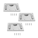 3pcs Boat Hatch Cabinet Drawer Lift / Pull Handle 316 Marine Stainless Steel