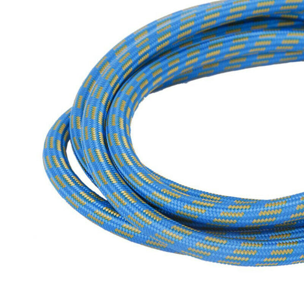 1.8M Nylon Braided Airbrush Air Hose Blue Yellow