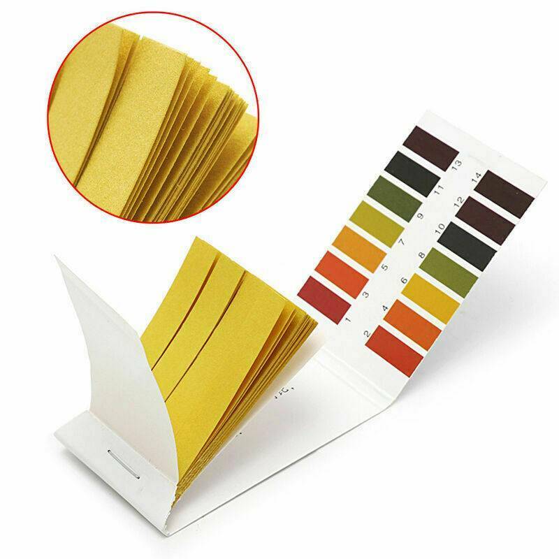 80x pH Indicator Test Strips 1-14 Laboratory Paper Litmus Tester Urine Saliva