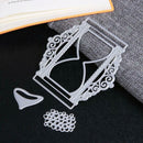 3pcs DIY Sandglass Metal Cutting Dies Stencil Scrapbooking Embossing Craft