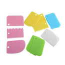 3x Plastic Dough Icing Fondant Scraper Cake Decorating Baking Pastry Tools