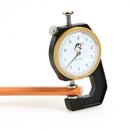 0-10mm 0.1mm Dial Leather Paper Thickness Gauge Meter Tester (Flat Head) A