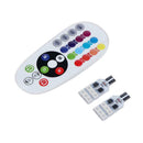 2pcs RGB 12SMD 5050 Car LED Light Auto Reading Wedge Light Remote Control A