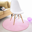 Pink Round Pad Plush Soft Mat Rug Carpet for Kids Play Tent Playhouse (100CM)
