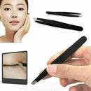 Women Professional Eyebrow Tweezers Hair Slanted Stainless Steel Tweezer Tool J8