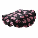 printing Wave point Waterproof shower cap(black) F9H2