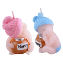 Boy & Girl Sleeping Baby Cake Decoration Candle Birthday Party Cute Gift