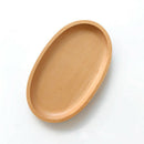Oval Dinner Plate Wooden Utensils Wood Snacks Dishes Tableware 20x12cm