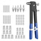 86pcs Rivet Nut Gun Nut Setter Kit Hand Riveter Rivnut Set M3 M4 M5 M6 M8