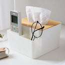 Bamboo Multifunctional Tissue Holder Cover Tissue Holder Napkin Paper Makeup
