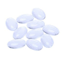 10PCS Oval Crystal Transparent Clear Glass Cabochon Dome Decor 20x30mm