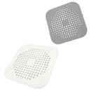 Square Drain Cover for Shower Drain Hair Catcher Flat Silicone Plug for Bat H8Q4