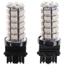 2Pcs Yellow 3157 3156 Car Reverse Light Backup 68-SMD LED Bulb Lights  OZ