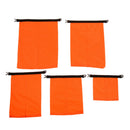 New 5 pcs Set Waterproof Dry Bag Sack Storage Pouch Camping Kayaking Orange