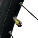 4pcs Rainbow Color Bullet Shaped Wheel Tyre Valve Stem Caps Dust Covers