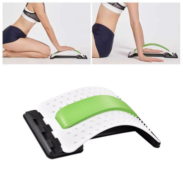 Magic Back Support Stretcher Lower Lumbar Massage Spine Pain Relief Chiropractic