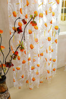 1Mx2M Sunflower Voile Window Burnt-Out Curtain Panel Sheer Drapes Valance