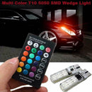 5050 Remote Control Car Led Bulb 6 Smd Multicolor W5w 501 Side Bulbs Light C3D7