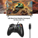 USB Wired Gamepad Dual Vibration Controller for Xbox 360 PC Game Joystick