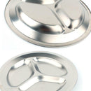 Food Storage Tray Container - 3 Section / Compartment Divided Plates for Camping
